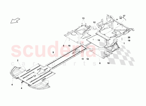Part Diagram for Lamborghini 400825190