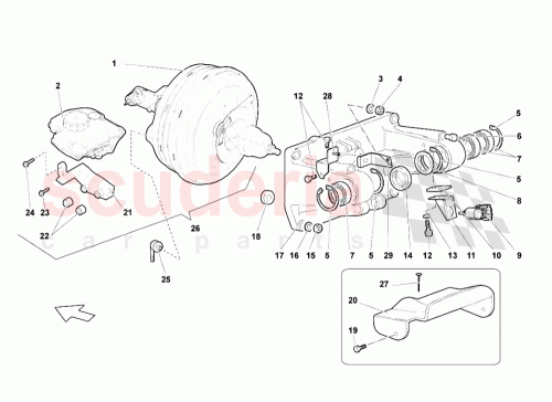 Part Diagram for Lamborghini 410721134A