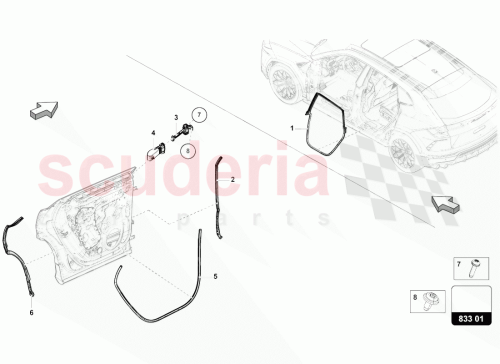 Part Diagram for Lamborghini 4ML833707A