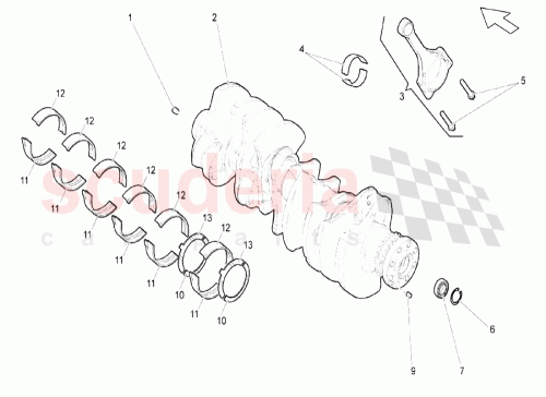 Part Diagram for Lamborghini 07L105561F