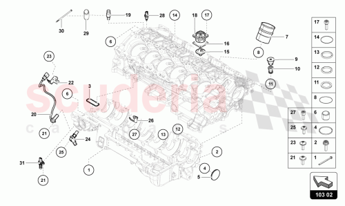 Part Diagram for Lamborghini 06H906433E
