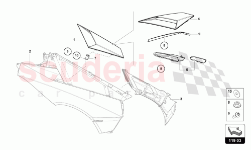Part Diagram for Lamborghini 470853632N