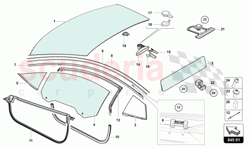 Part Diagram for Lamborghini 476853701E