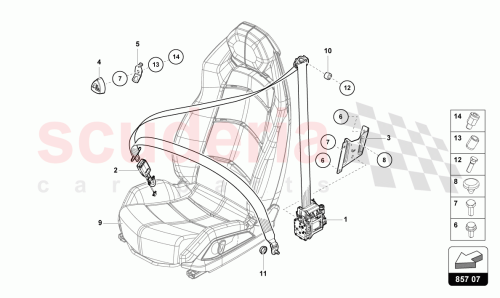Part Diagram for Lamborghini 472857706DV04