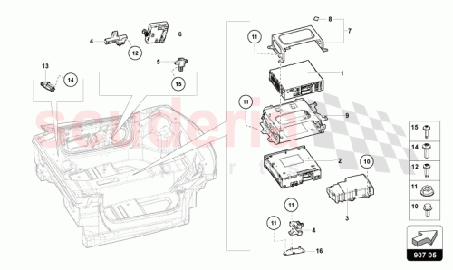 Part Diagram for Lamborghini 4G0035080E