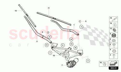 Part Diagram for Lamborghini 472955023D