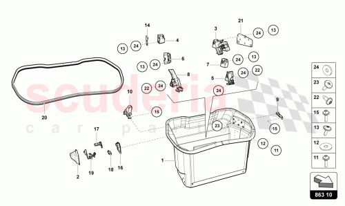 Part Diagram for Lamborghini 470971146B