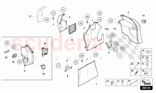 Part Diagram for Lamborghini 475867127G