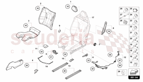 Part Diagram for Lamborghini 47B882935