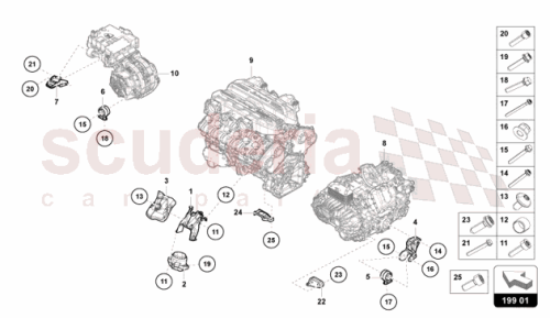 Part Diagram for Lamborghini 47B199497