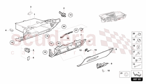 Part Diagram for Lamborghini 47C858413