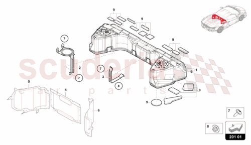 Part Diagram for Lamborghini 47B201069