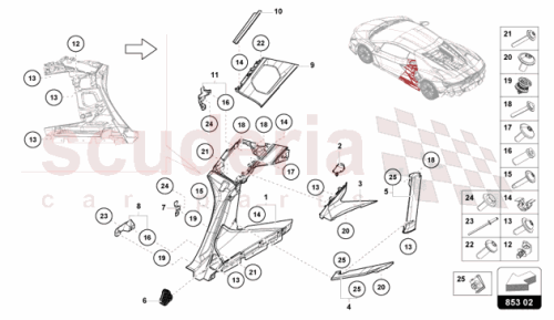 Part Diagram for Lamborghini 47B810020C