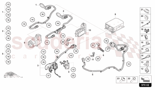Part Diagram for Lamborghini 47C971093