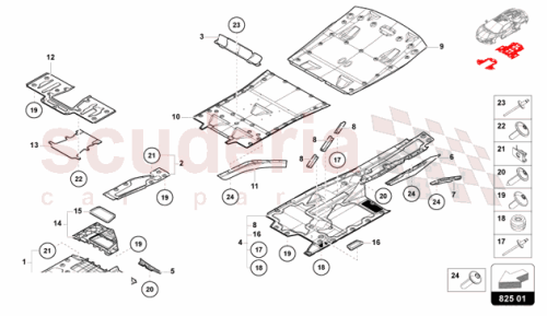 Part Diagram for Lamborghini 47B807531