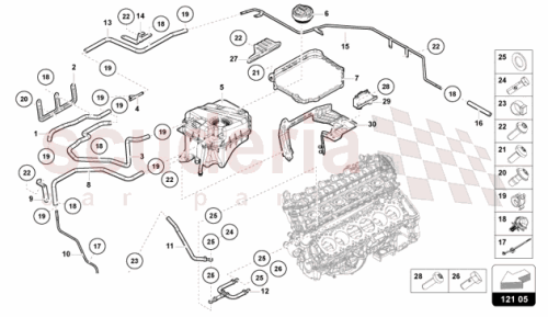 Part Diagram for Lamborghini 47B121660B