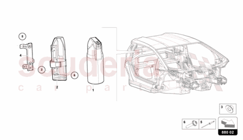 Part Diagram for Lamborghini 47B860253