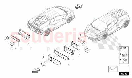 Part Diagram for Lamborghini 4T0827120K