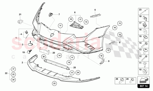 Part Diagram for Lamborghini N91188302