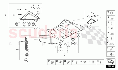 Part Diagram for Lamborghini 4T7871417