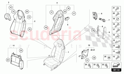 Part Diagram for Lamborghini 4T7881806B