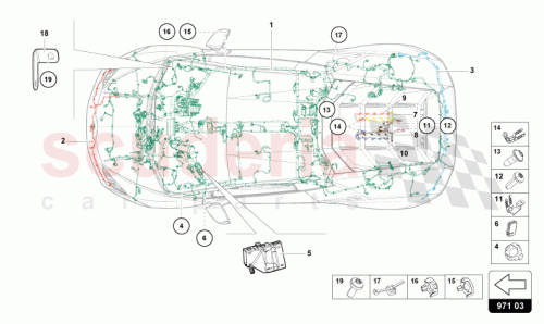 Part Diagram for Lamborghini 4T0971085S