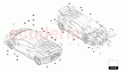 Part Diagram for Lamborghini 4T0010546AD