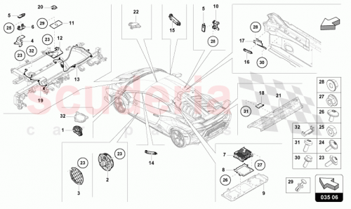Part Diagram for Lamborghini 4T0035756J