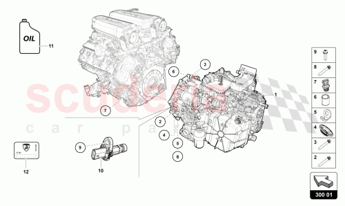 Part Diagram for Lamborghini 0BZ300042B003