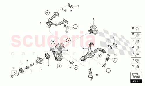 Part Diagram for Lamborghini 4T3407126