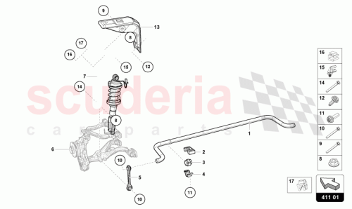 Part Diagram for Lamborghini 4T3412019B