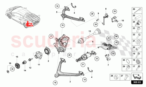 Part Diagram for Lamborghini 4T0505324A
