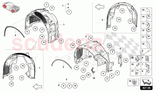 Part Diagram for Lamborghini 4T3810171