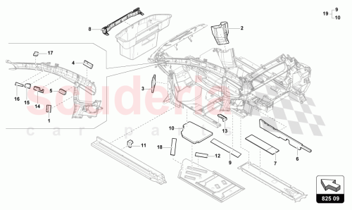 Part Diagram for Lamborghini 4T3201668