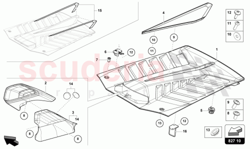 Part Diagram for Lamborghini 4T3815165C