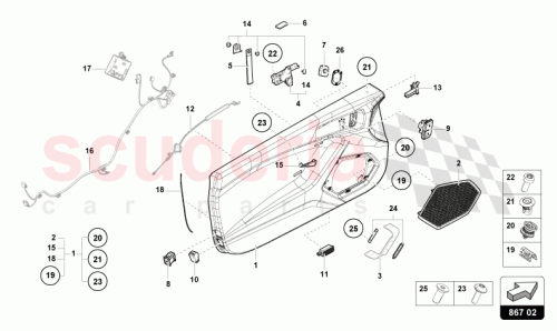 Part Diagram for Lamborghini 4T3898253B