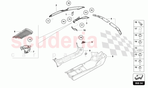 Part Diagram for Lamborghini 4T0867271D