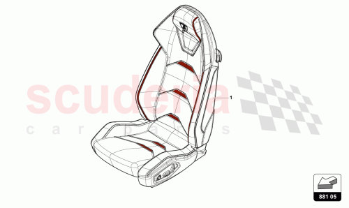 Part Diagram for Lamborghini 4T0881012BG002