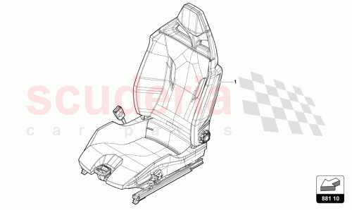 Part Diagram for Lamborghini 4T3882023G