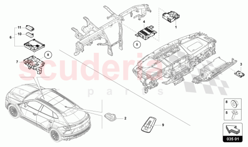 Part Diagram for Lamborghini 9Y0862077D
