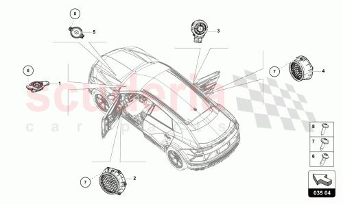 Part Diagram for Lamborghini 4K0035399A