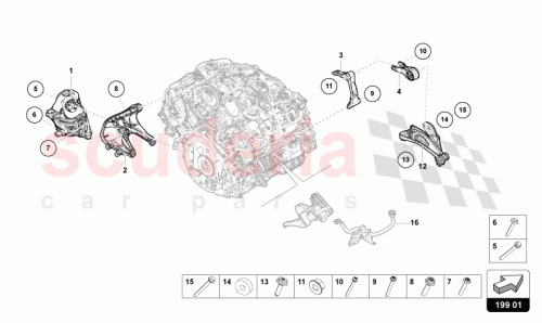 Part Diagram for Lamborghini 9Y0199331C