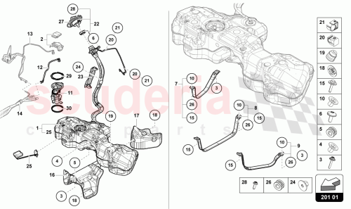 Part Diagram for Lamborghini 36A919087P