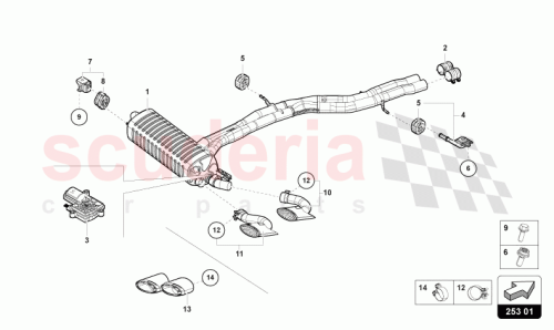 Part Diagram for Lamborghini 4ML253682BH