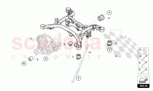 Part Diagram for Lamborghini 4M0505235CH