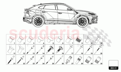 Part Diagram for Lamborghini N91229502