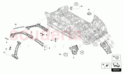 Part Diagram for Lamborghini 4ML810155C