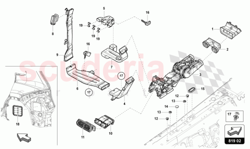 Part Diagram for Lamborghini 4M0857042