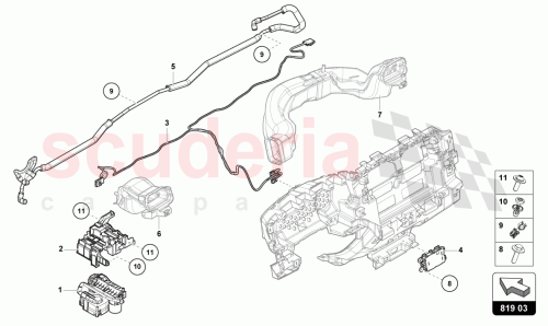 Part Diagram for Lamborghini 4ML820237