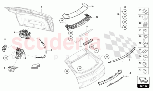 Part Diagram for Lamborghini 4ML827987D